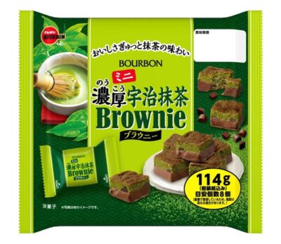 Bourbon Mini Rich Uji Matcha Brownie 114G X 12 Bags No.100