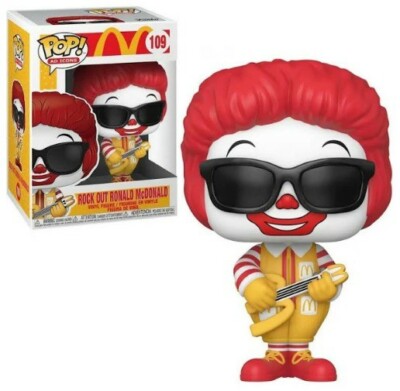 【米国購入/新品/限定】ロナルドマクドナルドロックバージョン ファンコポップ Funko McDonald's POP! Ad Icons Rock Out Ronald Vinyl Figure #109