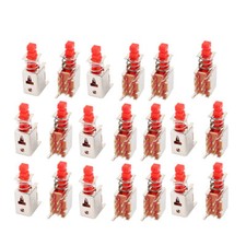 20Pcs 6 Pin 2mm Pitch Self-Locking DPDT Mini Micro Push Button Switch