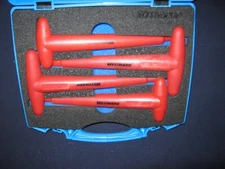 WESTWARD UNIOR 220TVDE 1000V HEX WRENCH T-HANDLE 4 PC SET IN CASE-FREE SHIP-BIN8