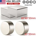 Block / Round Magnets Super Strong N52 Neodymium Large Magnet 40*20mm Rare Earth