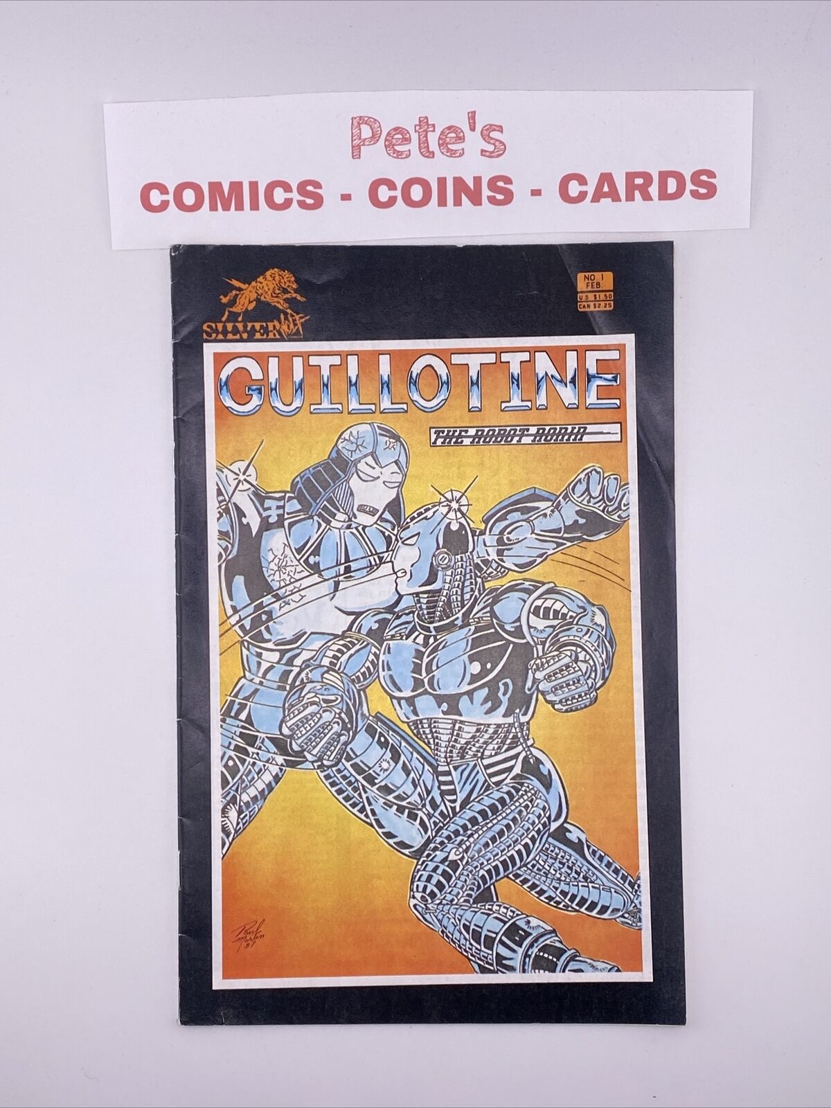 Guillotine: The Robot Ronin #1 Silverwolf Comic Book 1987