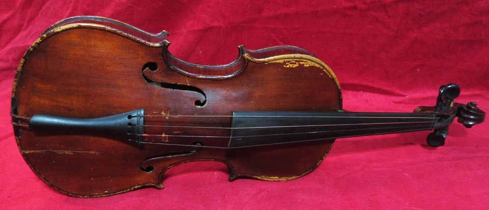 Антикварная скрипка Nicolaus Amatus Fecit in Cremona с смычком и деревянным футляром ПЛЮС - Изображение 2 из 4