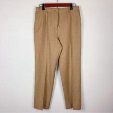 Pendleton Vintage 100 Wool Tan Brown High Rise Dress Pants Women 10 Petite