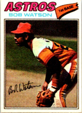 1977 Topps Baseball Patches Cloth Stickers - #51 Bob Watson