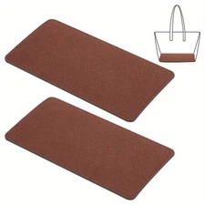 2pcs Felt bag Base Shaper Brown Insert bag Bottom 9.8 x 5.1 Inch Purse Bottoms