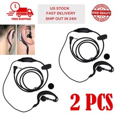 2x 2.5mm Jack Headset Earpiece Mic For Motorola Radio Talkabout Walkie Talkie