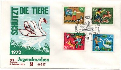 DEUTSCHLAND - Nr. 6 Briefumschläge Umschlag FDC 1972 (I..237)
