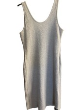 Calvin Klein Jeans Grey Ribbed Tank Dress Sz L