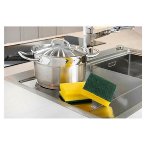 4 Stück Scotch-Brite Topfreiniger Reinigungsschwamm Classic Farbe: gelb/grün - Bild 2 von 2
