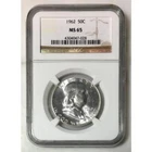 1962 Franklin Half NGC MS65 *Rev Tye's* #702855