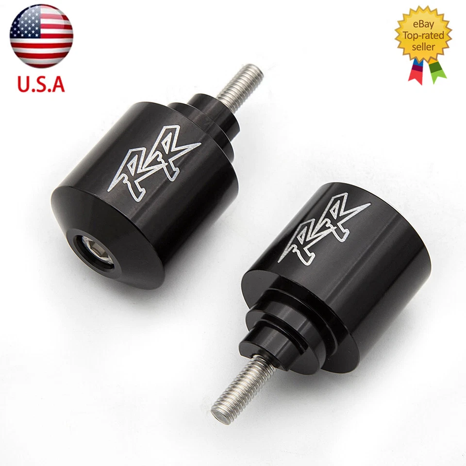 For Honda CBR600F4 (F4i) 1999-2006 CNC Handle Bar Ends Handle Grip Plugs Black - Image 2 of 4