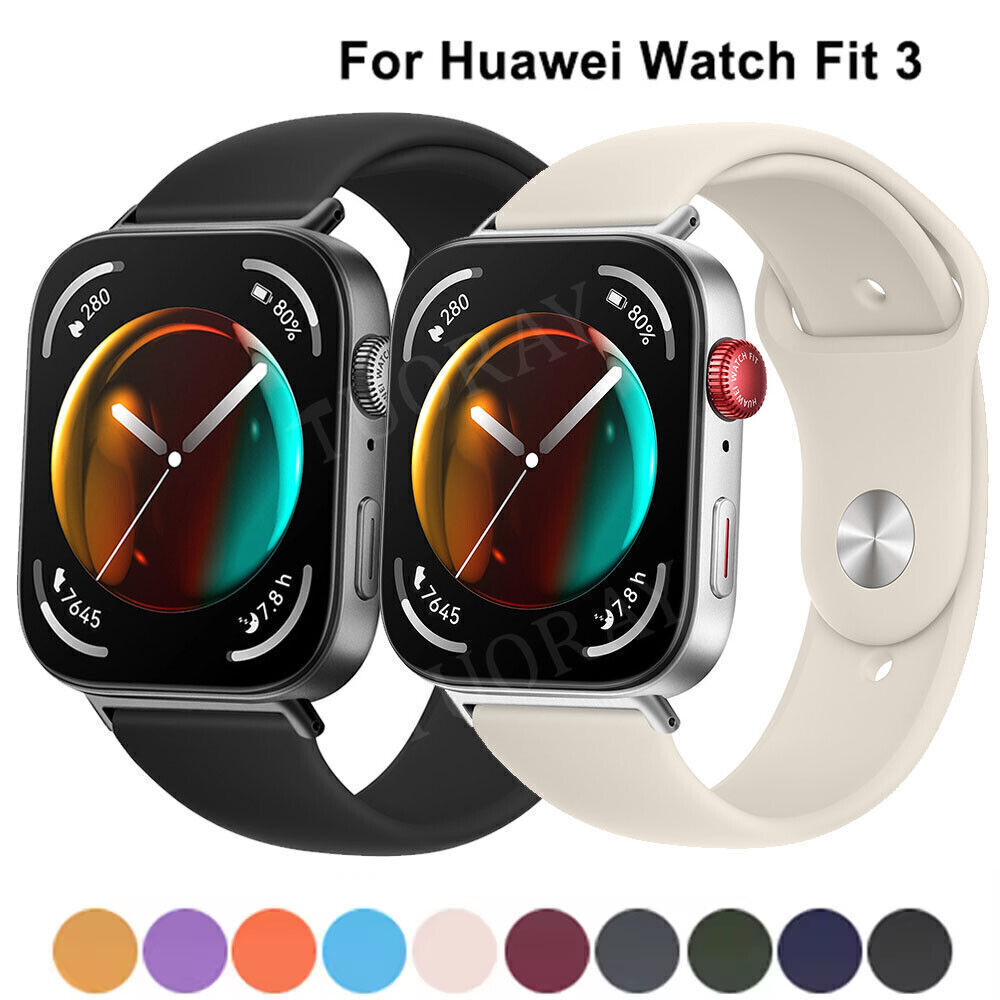Replacement Watch Band For Huawei Watch Fit 2 3 Smart Watch Sport Silicone Strap