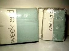 Vtg Green Bed Set Full Sheets NIP  Deep Fitted SEE OTHER LISTINGS TO COORDINATE