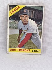 1966 Topps - #489 Curt Simmons