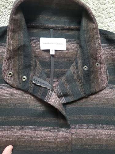 Cupcakes and Cashmere Full Zip Poncho Purple Size Medium 42x30- Style# CG42064 - Picture 4 of 11