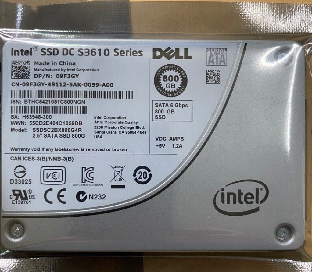 Sata Intel Ssd Dc S3610 Series 800gb Intel 800GB SATA 6G SSD