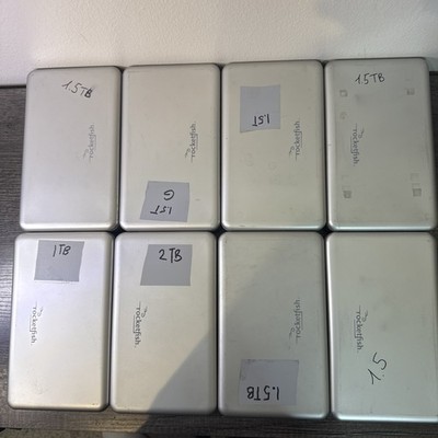 Lot of 8 Rocketfish RF-AHD35 External Hard Drives 12TB Total USB Tested