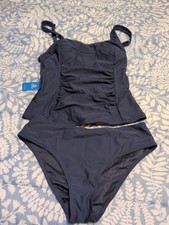 Cupshe Women's Ruched Tankini Swimsuit Set
