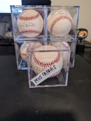 Milt Pappas ''No Hitter'' Autographed Baseball in protective case