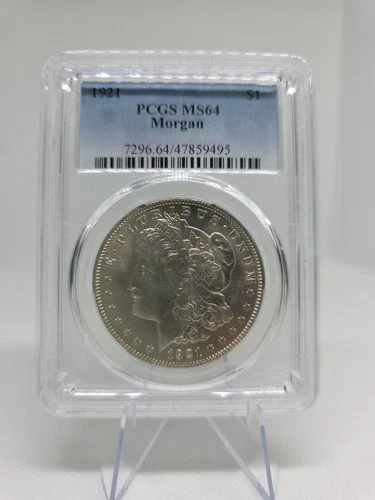 1921 Morgan Silver Dollar PCGS MS64 Certified