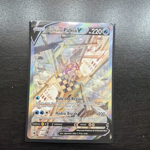 Origin Forme Palkia V (Alternate Full Art) 167/189 Swsh10: Astral Radiance Holo