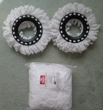 Lot of 5 Tidy Monster Spin Mop Replacement Head, Round Shape Standard Size