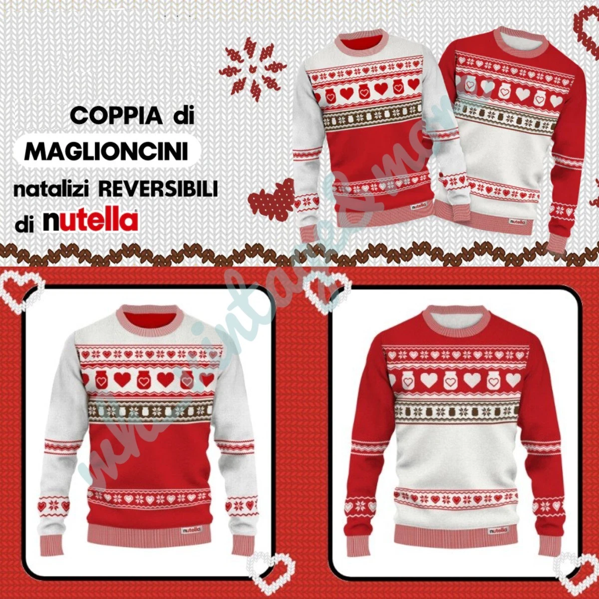 Maglione natalizio personalizzato con volto, maglione natalizio brutto personalizzato - Italia