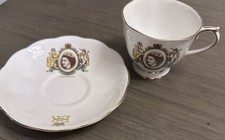 Vintage Queen Elizabeth II Coronation Royal Albert Bone China Cup & Saucer