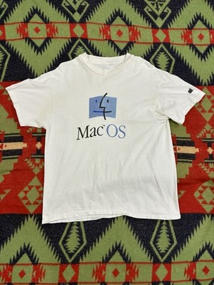 Vtg MAC OS Apple Computers T Shirt Original Single Stitch 90s Tech Internet Game