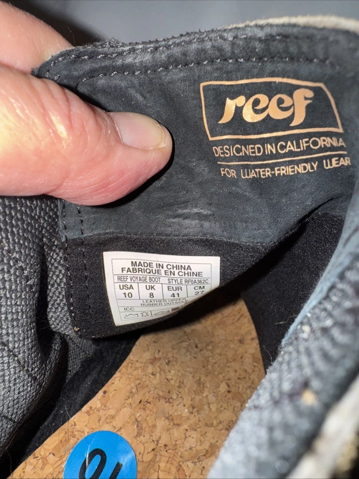 Reef Voyage Marrón Gamuza Cuero Chelsea Tacón al Tobillo Botas para Mujer Talla 10US/41EU Foto 4 de 4