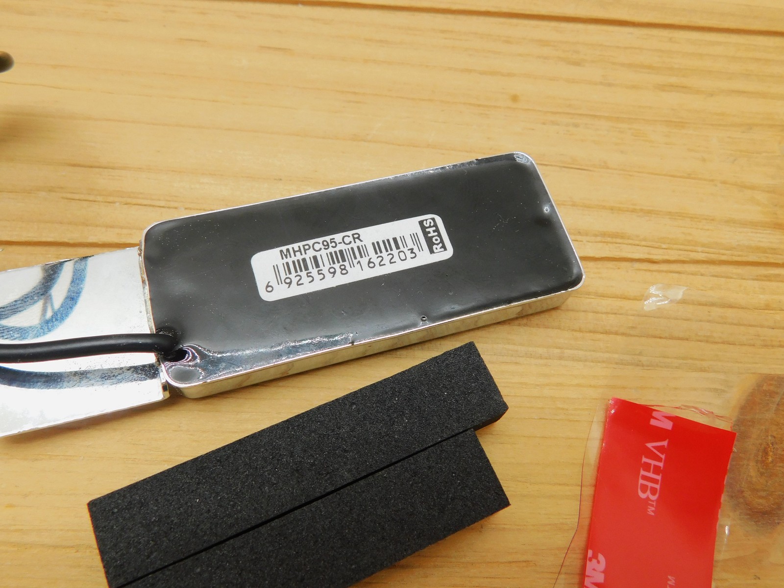 Artec Jazz Vintage Artist Side Mounted Mini Humbucker Pickup Chrome