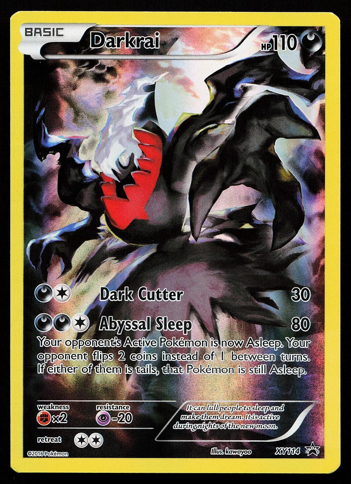 Darkrai XY114 Holo Full Art XY Promo Pokemon Card