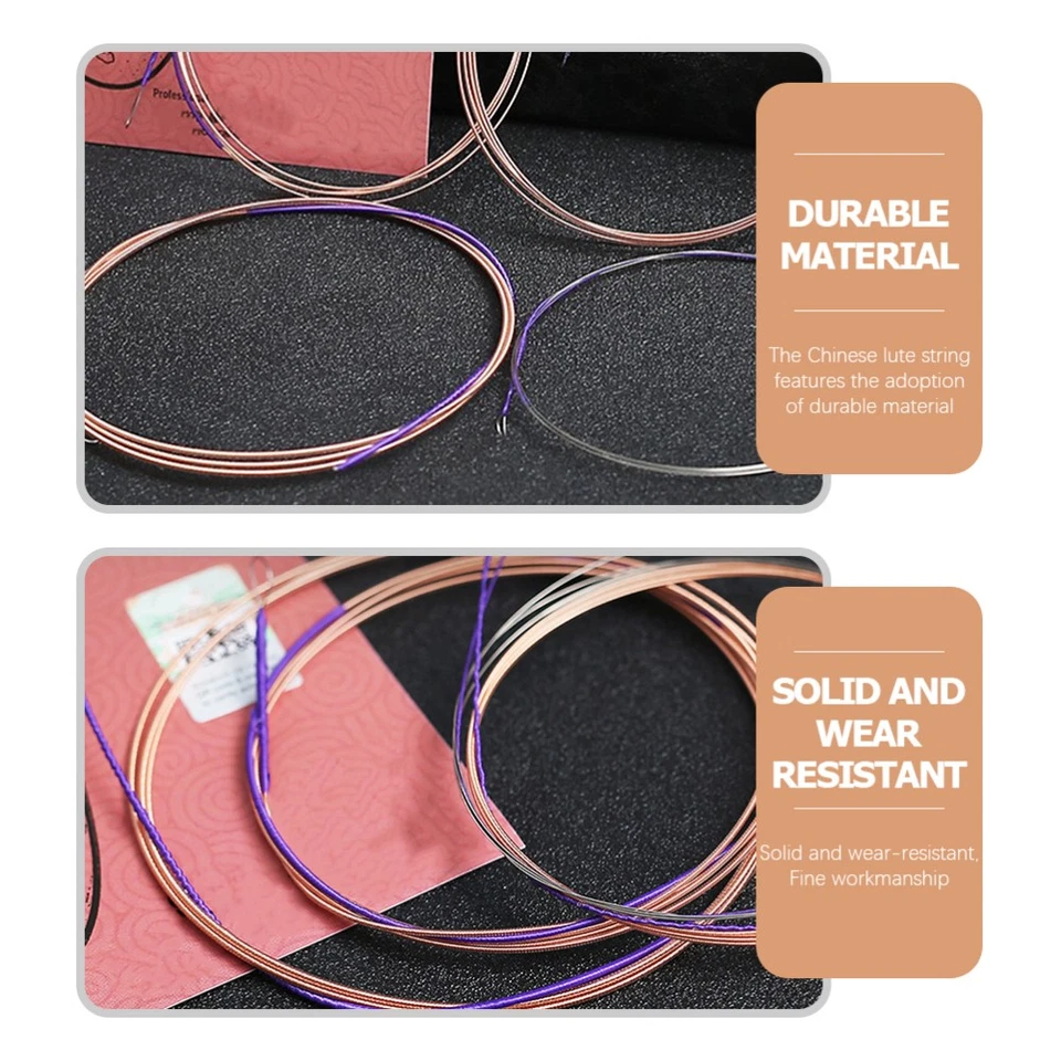 4Pcs Professional Strings for Pipa Practical Chinese Pipa Strings Chinese Lute - Image 2 of 4