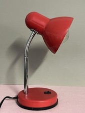 ➰ Lampada Abat-jour Rosso Regolabile Comodino Scrivania