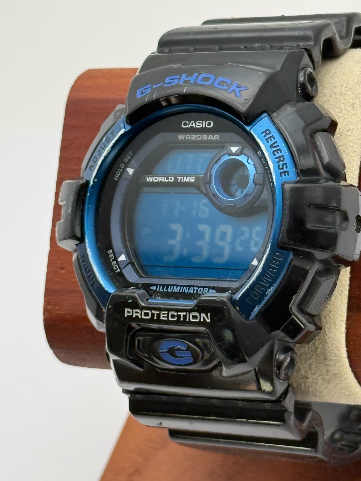 Casio G-Shock G-8900A-1CR 52mm Black Blue Digital Sport Watch
