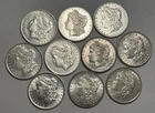 1879 TO 1899 AU-BU MORGAN DOLLAR HALF ROLL / 10 COINS