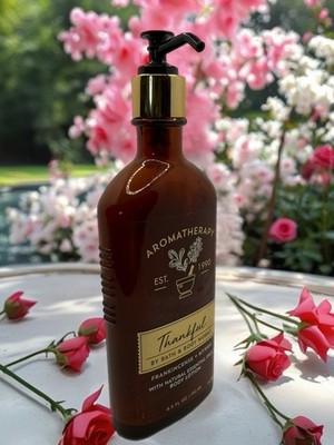 Bath & Body Works Aromatherapy Thankful Frankincense & Myrrh Body Lotion 6.5oz F