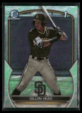 Dillon Head Rookie 2023 Bowman Draft Chrome Lunar Glow San Diego Padres #BDC-7