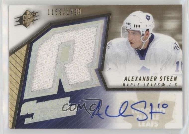 2005-06 SPx Rookie Jersey 1159/1499 Alexander Steen #169 Rookie Auto RC 0a6
