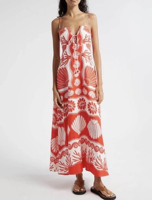 fitted lace wedding dress Beachy Feels Maxi Dress- Coral & Ivory