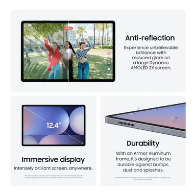 Samsung Galaxy Tab S10+ Plus 2024 12.4'' 256GB 12GB RAM  WiFi Gray SM-X820NZAAXAR