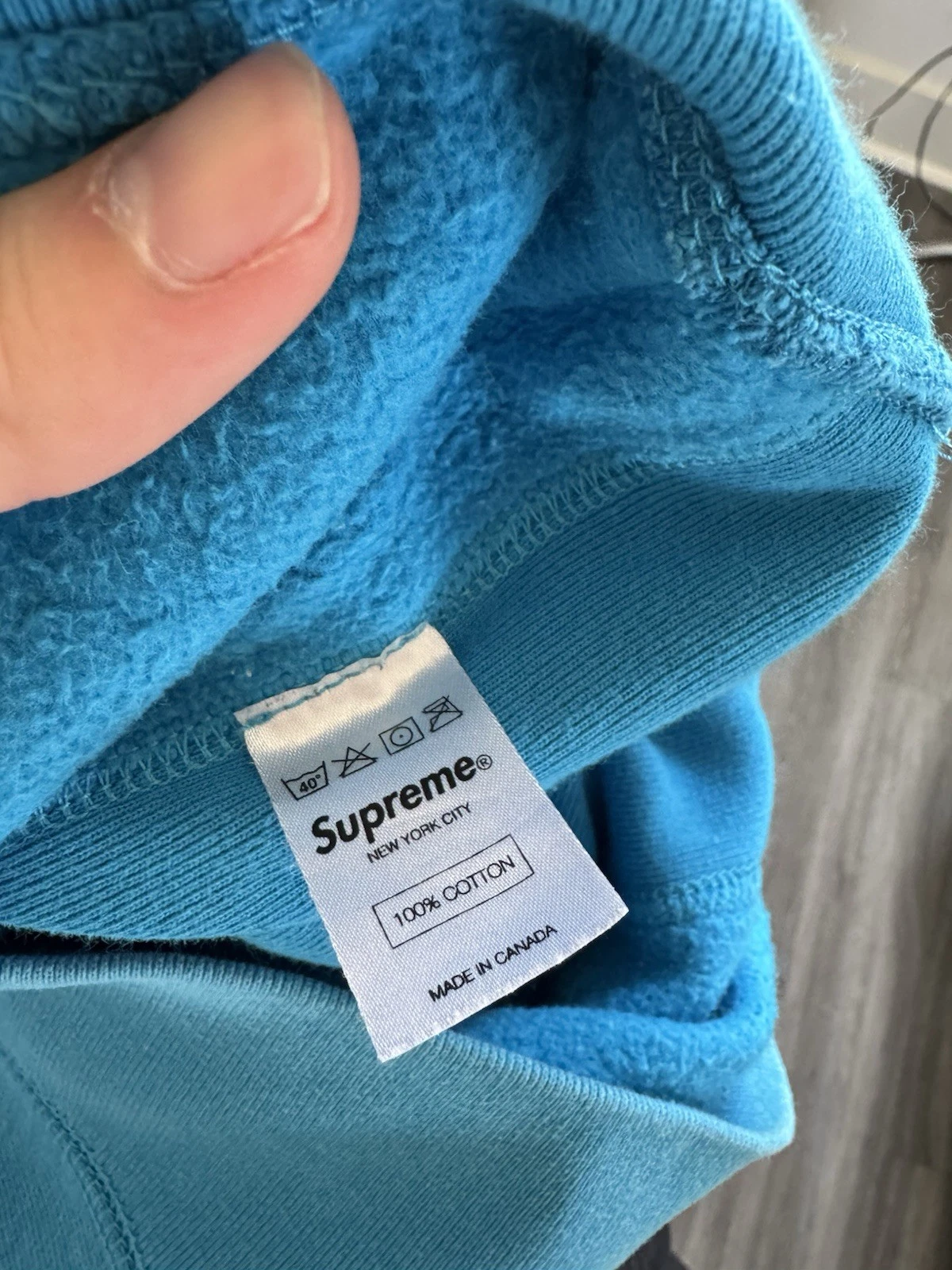Felpa con cappuccio Supreme Teal Box logo 2009