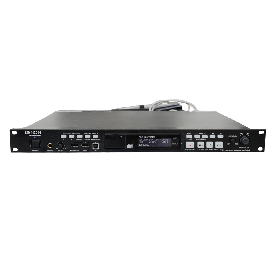 Denon DN-F650R Professional Solid-State/USB Recordor + Denon RC-F400S Remote - Image 2 of 4