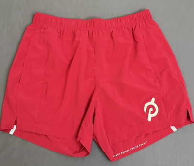 Fourlaps x Peloton Shorts Mens Size Large Red Drawstring Elastic Waist Logo