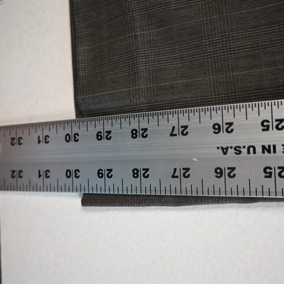 Bonobos 34x30 Brown Glenn Check 100% Wool Straight Mens Pants - Image 4 of 4