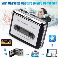 MP3 Portable Cassette Player Converter Recorder Convert Tapes To Digital USB US