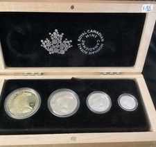 2015 Royal Canadian Mint Fine Silver Fractional Set Bald Eagle 4-Coin Set