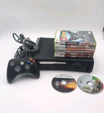Microsoft Xbox 360 Elite 120GB Console with 9 Games and Controller - Black