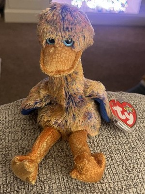 Brandneu mit Etikett Ty Beanie Baby Plüsch Dinky der Dodo Vogel im Ruhestand brandneu mit Etikett